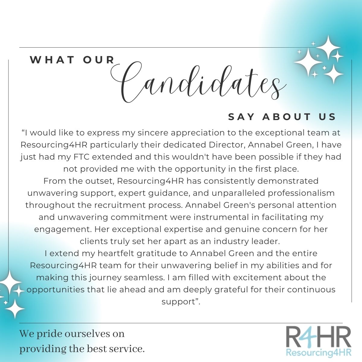 ✨Candidate Feedback Spotlight ✨